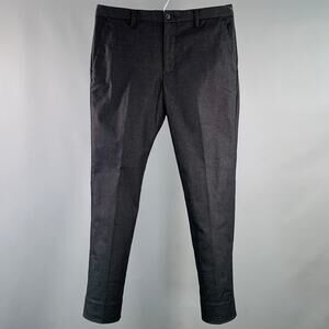 GLOBAL WORK Size L Indigo Twill Cotton Blend Drawstring Casual Pants